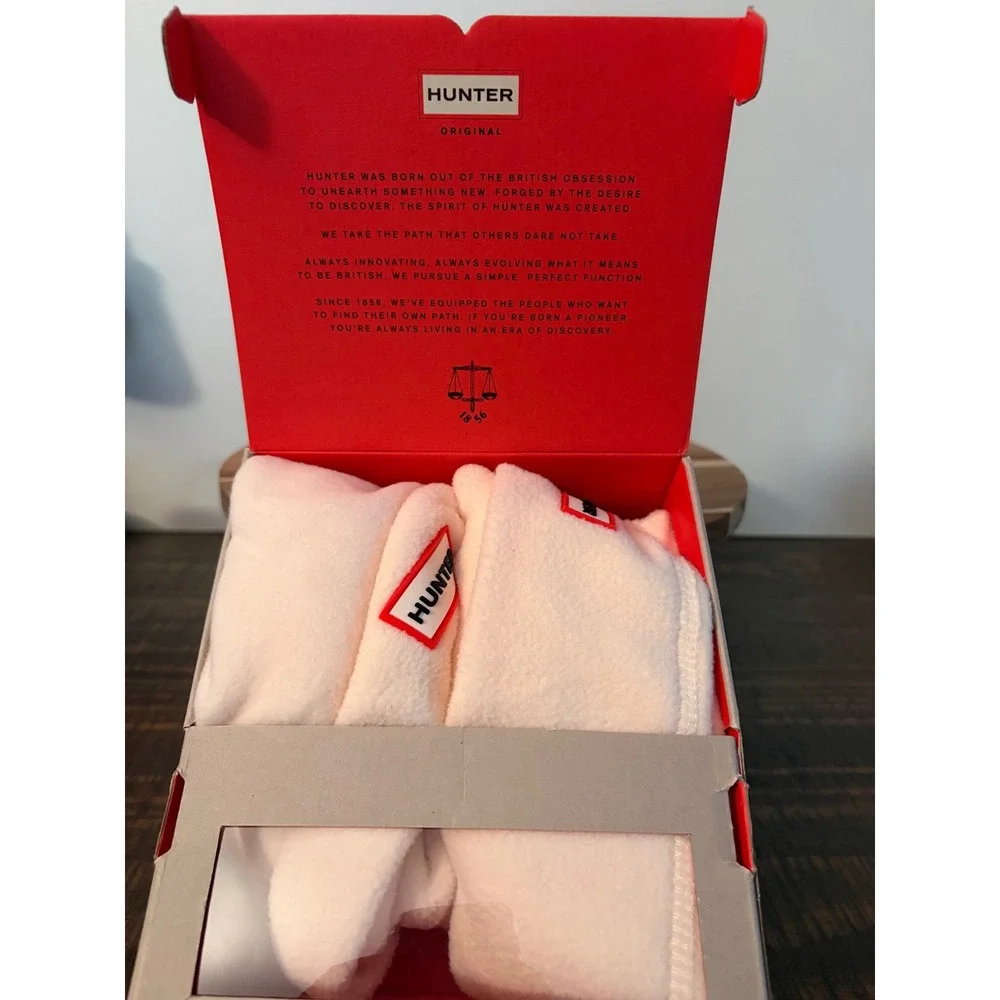 Hunter Kids Boot Socks Size XL 4-6 Cream New in Box
